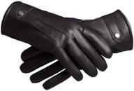 🧤 baraca winter leather gloves with touchscreen compatibility logo
