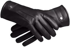 img 4 attached to 🧤 Baraca Winter Leather Gloves with Touchscreen Compatibility