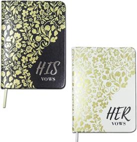 img 4 attached to 📔 Tutata Wedding Vow Book Keepsakes: His and Hers Vow Books - Set of 2 (His & Hers) - PU Leather Hardcover