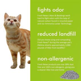 img 2 attached to 🌱 Fresh News Recycled Paper Original Pellets Small Animal Litter, 10 Liters: Eco-Friendly Pet Waste Solution