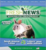 🌱 fresh news recycled paper original pellets small animal litter, 10 liters: eco-friendly pet waste solution logo