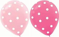 🎈 annodeel 50 pcs 12" latex balloons: pink polka dot balloons for memorable birthday & wedding decorations логотип