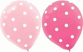 img 4 attached to 🎈 AnnoDeel 50 pcs 12" Latex Balloons: Pink Polka Dot Balloons for Memorable Birthday & Wedding Decorations