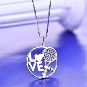 img 3 attached to YL Necklace Sterling Racquets Pendant