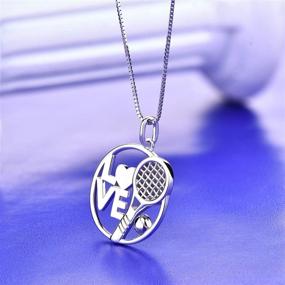 img 2 attached to YL Necklace Sterling Racquets Pendant