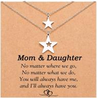 twinkle together: mother daughter star necklace set - thoughtful jewelry gifts for mom, daughter, women, and girls logo