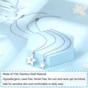 img 1 attached to Twinkle Together: Mother Daughter Star Necklace Set - Thoughtful Jewelry Gifts for Mom, Daughter, Women, and Girls