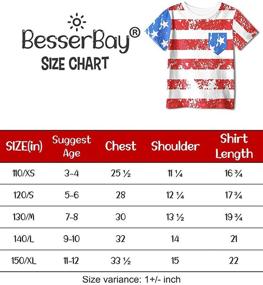 img 2 attached to BesserBay Toddler Boys' National 👕 Sleeve Raglan Clothing: Tops, Tees, and Shirts