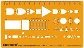 img 1 attached to 🖍️ Logic Gate Template: 1 Million Drafting and Design Templates Stencil Symbols with Technical Drawing Scale