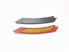 img 1 attached to 🔶 Haneex Front Bumper Side Markers Reflector Light Fender Replacement for BMW 3 Series E90 / E91 LCI - Crystal Clear/Smoke/Amber/Dark Grey/Red Lens (Amber Lens)