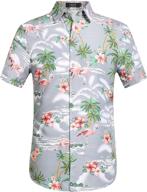 🌺 sslr flamingos casual hawaiian short sleeve men's clothing logo