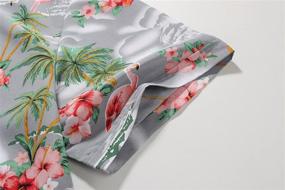 img 1 attached to 🌺 SSLR Flamingos Casual Hawaiian Short Sleeve Men's Clothing