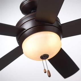 img 1 attached to 🌞 Kathy Ireland HOME Summerhaven LED Ceiling Fan: 52-Inch Outdoor Wet Rated Fixture, Venetian Bronze Finish