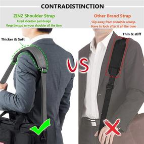 img 1 attached to 🎒 Adjustable Padded Shoulder Straps by ZINZ - Ideal Travel Accessories and Luggage Straps