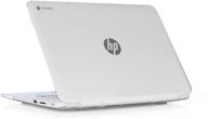 mcover ipearl hard shell case - clear, for hp chromebook 14 g2 series (14-q010nr, 14-q020nr, 14-q029wm, 14-q030nr, 14-q070nr, etc) - 14-inch laptops logo