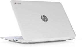 img 4 attached to mCover iPearl Hard Shell Case - Clear, for HP Chromebook 14 G2 Series (14-Q010NR, 14-Q020NR, 14-Q029WM, 14-Q030NR, 14-Q070NR, etc) - 14-inch Laptops