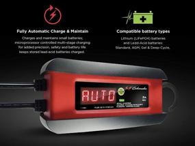 img 2 attached to 🔋 Schumacher 3 Amp 12V Automatic Battery Charger and Maintainer with Auto Desulfator for Cars, Motorcycles, Lawn Tractors, Power Sports, and Marine Batteries