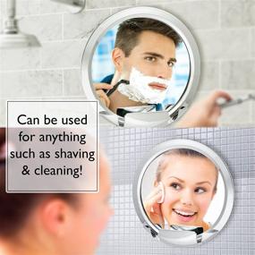 img 3 attached to 🪞 Fogless Shower Mirror with Built-in Razor Holder: Ultimate Fog-Free Shaving Experience for Men and Women