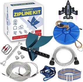 img 4 attached to 🌲 Thrilling Fun at Home: Unleash Your Adventure with 120FT Backyard Zip Line Kits