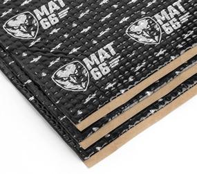 img 2 attached to MAT66 ProBlack 50 mil: Premium Car Sound Deadening Mat for Superior Audio Insulation and Dampening – 50 sqft of Butyl Automotive Sound Deadener