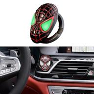 🚗 car engine start stop ignition push button cover - auto superhero universal decoration for men, 3d metal anti-scratch protective ring logo