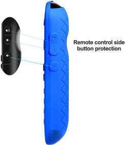 img 2 attached to 🔵 Dark Blue Silicone Protective Cover Case for TCL RC280 RC282 TV Remote Controller - Compatible with Roku RC280 RC282 Remote - SYMOTOP Remote Cover Case - Shockproof Design