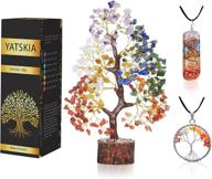 🌳 улучшите удачу и энергию с подвеской yatskia seven chakra gemstone tree of life, фэн-шуй бонсай буддой и целебными кристаллами для домашнего декора, кухни, рабочего стола в офисе логотип