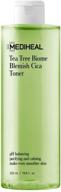 🌿 mediheal tea tree biome blemish cica toner 10.8oz (320ml): effective acne soothing toner for breakouts, exfoliation, and dull skin removal logo