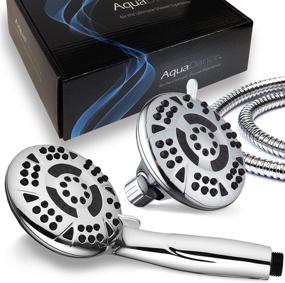 img 3 attached to 🚿 AquaDance High Pressure 3-way Twin Shower Combo: Dual 4.15" 6-Setting Showers for Individual or Combined Enjoyment! Independently Tested to Meet US Quality & Performance Standards!