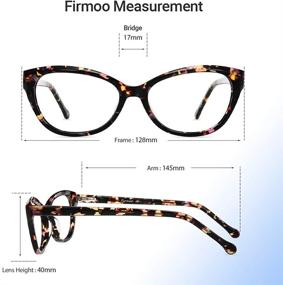 img 2 attached to 👓 Очки для чтения на компьютере Firrmoo в стиле винтаж Cateye: улучшенная блокировка синего света с увеличением