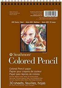 img 3 attached to 🎨 Strathmore Colored Pencil Pad: 400 Series, 6x8 Wire Bound, 30 Sheets - Premium Quality for Vibrant Creations