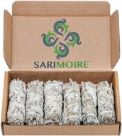 🌿 6-4 inch white sage smudge sticks - sage bundles for smudging - ideal smudge stick smudging kit replenishment logo