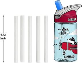 img 3 attached to SLA Replacement Straws Set for CamelBak Eddy Kids 12oz Water Bottle - Includes 5 Straws and 2 Straw Brushes