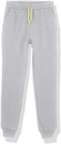 img 1 attached to 👖 Heather Unisex Sweatpant with Pockets for Kids - Boy's Pants