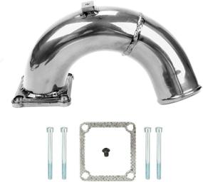 img 1 attached to Enhance Your Dodge Ram's Performance with the High Flow Air Intake Elbow Tube for 1998.5-2002 5.9L Cummins Diesel Silver