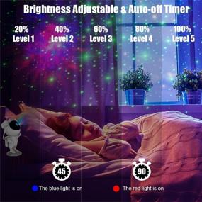 img 2 attached to 🚀 Enhance Your Space Experience with the Kids Astronaut Star Projector: Remote Controlled & Timer-enabled 360° Adjustable Starry Night Light for Baby/Adults/Bedroom/Party/Game Room/Home Decor