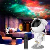 🚀 enhance your space experience with the kids astronaut star projector: remote controlled & timer-enabled 360° adjustable starry night light for baby/adults/bedroom/party/game room/home decor логотип