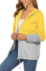 img 1 attached to Hount Raincoat Waterproof Lightweight Windbreaker Women's Clothing in Coats, Jackets & Vests