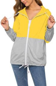 img 3 attached to Hount Raincoat Waterproof Lightweight Windbreaker Women's Clothing in Coats, Jackets & Vests