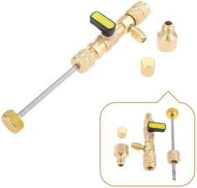 img 4 attached to 🔧 Efficient R410A R22 Valve Core Remover & Installer: Dual Size SAE 1/4 & 5/16 Port Air Conditioning Line Repair Tools for R404A R407C R134A R32 HVAC System