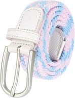 vibrant multicolor braided elastic stretch leather women's accessories: fashionable and flexible! logo