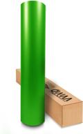 🟢 vvivid matte lime green vinyl wrap (17.75in x 5ft): top-quality, vibrant finish logo