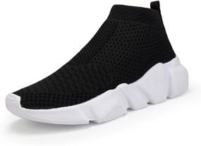 img 4 attached to Casbeam Boys' Breathable Sock Shoes: Lightweight and Sporty Slip-On Sneakers for Casual Walking and Sports