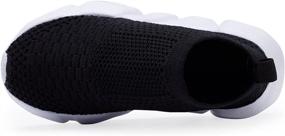 img 2 attached to Casbeam Boys' Breathable Sock Shoes: Lightweight and Sporty Slip-On Sneakers for Casual Walking and Sports