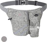 🏃 cgiils running belts: no bounce hydration belt with bottle holder for runners, ideal waist bag for hiking, fits all phone models, men women sports waist pack for walking workouts cycling camping hiking logo