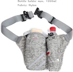 img 1 attached to 🏃 CGIILS Running Belts: No Bounce Hydration Belt with Bottle Holder for Runners, Ideal Waist Bag for Hiking, Fits All Phone Models, Men Women Sports Waist Pack for Walking Workouts Cycling Camping Hiking