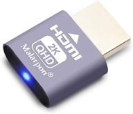hdmi dummy plug fit-headless display emulator ddc edid headless ghos with windows mac osx linux great for graphics acceleration support 1920x1080@60hz 1p logo