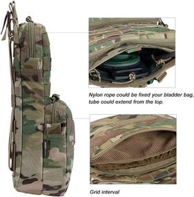 img 1 attached to High-Quality ELITE SPANKER Tactical MOLLE Hydration Pack with 3L Water Bladder - Molle Vest Accessory