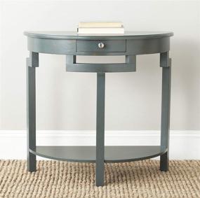 img 3 attached to 💙 Safavieh Liana Dark Teal Console Table with 1 Drawer - Home Collection