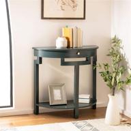 💙 safavieh liana dark teal console table with 1 drawer - home collection logo
